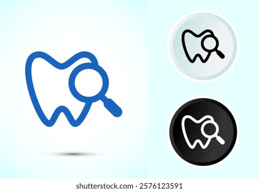 Dental care icon design illustration. Teeth care icon for dentist, dental clinic