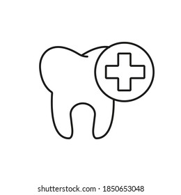 dental care icon element of dentistry icon for mobile concept and web apps. Thin line dental care icon can be used for web and mobile. Premium icon on white background