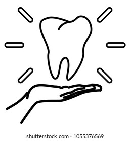 Dental Care Icon as EPS 10 File
