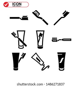 dental care icon isolated sign symbol vector illustration - Collection of high quality black style vector icons
