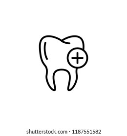 Dental Care Icon Outline Vector