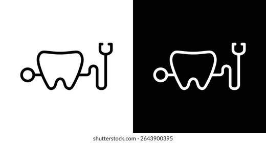 Icono de cuidado dental Vector simple elemento ilustración editable