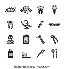 dental care icons.