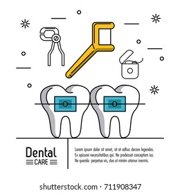 Dental care infographic