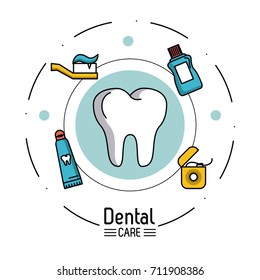 Dental care infographic