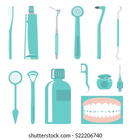 Dental Care Items Set