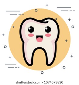 dental care kawaii characters