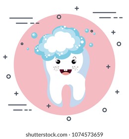 dental care kawaii comi character