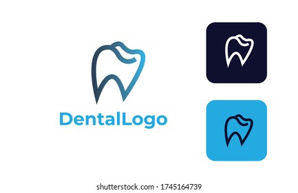 dental care logo can for dental clinic , dental health , tooth logo -tooth medical - doctor tooth - symbol tooth -dentists logo with modern design , fresh concept ,blue color and vector EPS 10