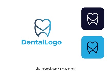 dental care logo can for dental clinic , dental health , tooth logo -tooth medical - doctor tooth - symbol tooth -dentists logo with modern design , fresh concept ,blue color and vector EPS 10