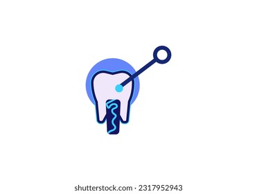 dental care logo design for brand identity,Dental Clinic Creative Company Vector Logo.