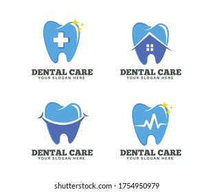 Design-Paket für das Logo der Zahnpflege