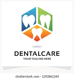 Dental Care Logo Design Template Inspiration