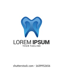 Dental care logo design template. Colorful logo design concept. EPS 10
