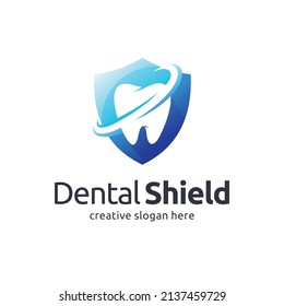 Dental care logo design template