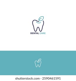 Dental care logo design template