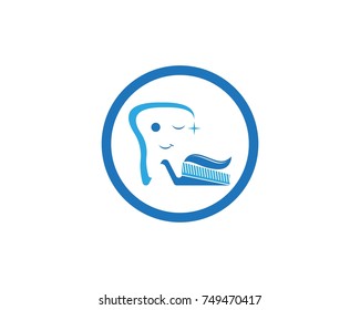 Dental care logo design template