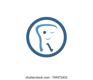 Dental care logo design template