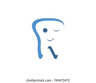 Dental care logo design template