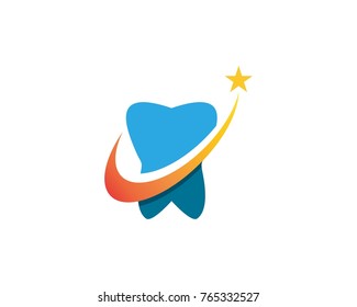 Dental care logo design template