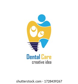 Dental Care Logo Design Vector illustration 
