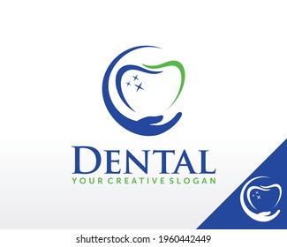 Logo für die Zahnpflege, Vektorgrafik