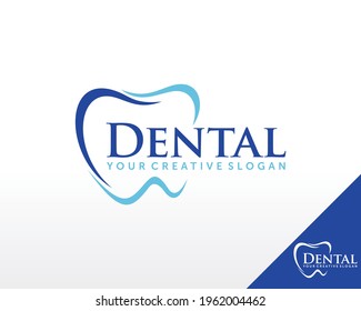 Dental Care logo design vector