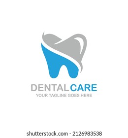 Dental care logo design vector illustration. Dental logo. Orthodontic logo