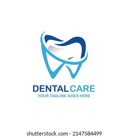 Dental care logo design vector illustration. Dental logo. Orthodontic logo