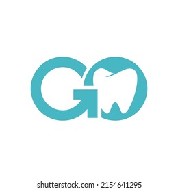Dental care logo design. Vector image