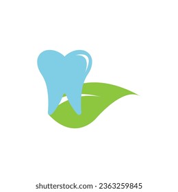 Logo für Zahnpflege, Vektorgrafik. Dentallogo. Orthodontisches Logo