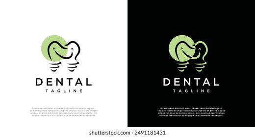 Dental Care logo design vector template, Dental Health Logo design vector template. Dental clinic concept icon.	