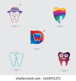 Dental Care logo set, template design, vector illustration