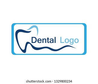 Dental care logo and symbol vector