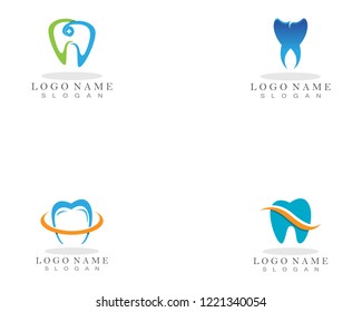 Dental care logo and symbols template icons app