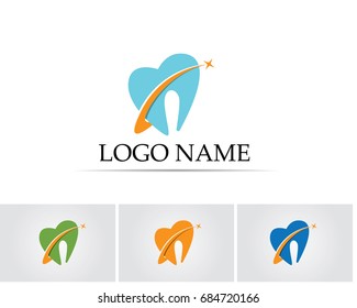 Dental care logo and symbols template 