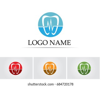 Dental care logo and symbols template 