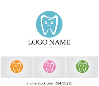 Dental care logo and symbols template 