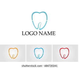 Dental care logo and symbols template 