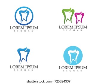 Dental care logo and symbols template icons app