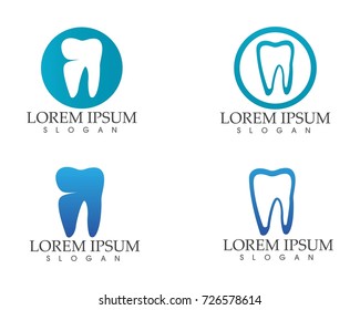 Dental care logo and symbols template 