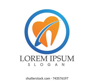 Dental care logo and symbols template 