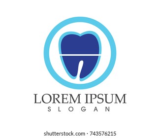 Dental care logo and symbols template 
