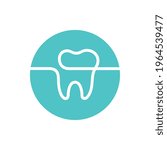 Dental care logo template, dentist icon design, tooth shape symbol, dental clinic logo concept