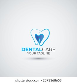 Dental care logo template design