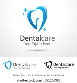 Dental Care Logo Template Design Vector