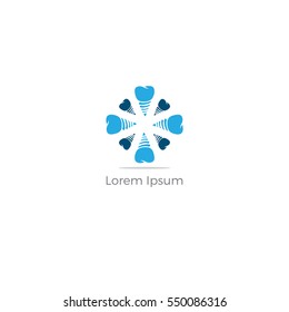 Dental Care Logo Template Design Vector