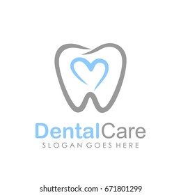 Dental Care Logo Template Design Vector