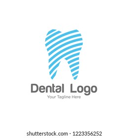 Dental care logo template. Modern logo template. Dental Concept Logo Design Template. Vector EPS 10