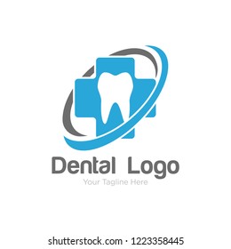 Dental care logo template. Modern logo template. Dental Concept Logo Design Template. Vector EPS 10